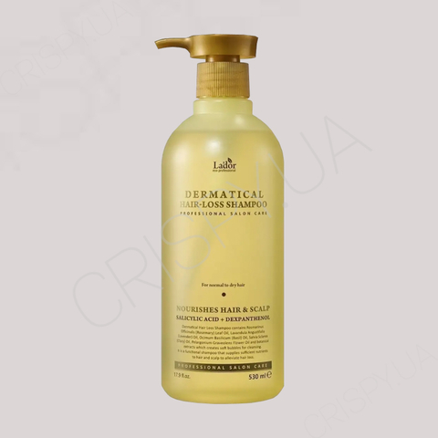 Зміцнюючий безсульфатний шампунь Lador DERMATICAL HAIR-LOSS SHAMPOO - 530 мл 